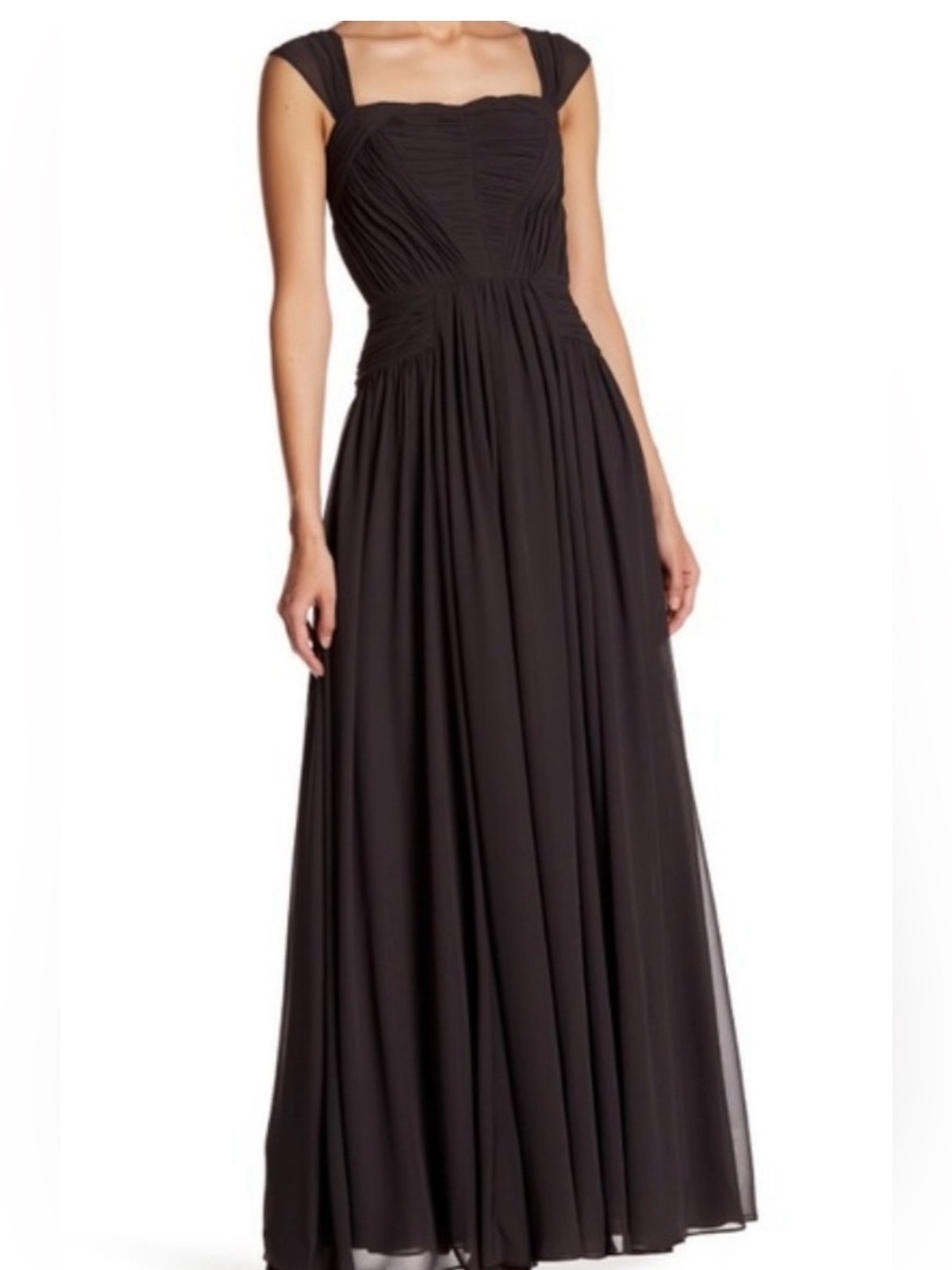 Classic Smoky Empire Waist Evening Gown